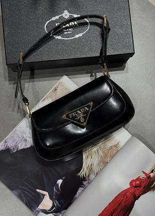 Сумка patent leather shoulder bag black 2