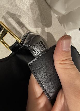 Сумка patent leather shoulder bag black 5