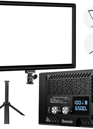 Світлодіодна відеолампа 3000-6500k bonvvie led lamp фото освітлення для камер і студійного знімання