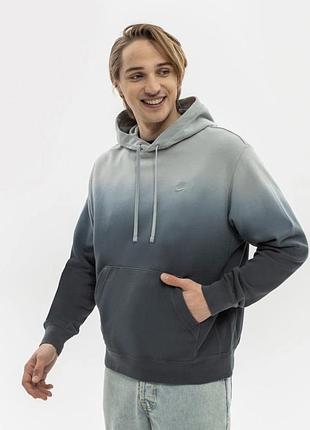 Худі чоловіче nike градієнтне сіро-синє