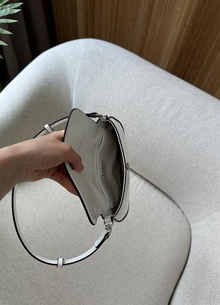 Сумка cleo lacquered leather mini bag white 10
