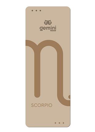 Коврик для йоги каучуковый полиуретан pro zodiac scorpio gemini sport pro скорпион 183см*68см*5мм puy-4900-5