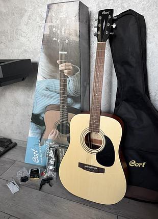 Гитара акустика cort trailblazer pack cap-810 op (чехол, тюнер e310c, ремень, каподастр и медиаторы)