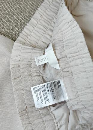 Молочні легкі штани брюки ліоцел h&m 6