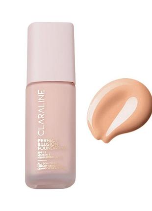 Сияющая тональная основа с spf 15 claraline p130 desert light, 44 мл