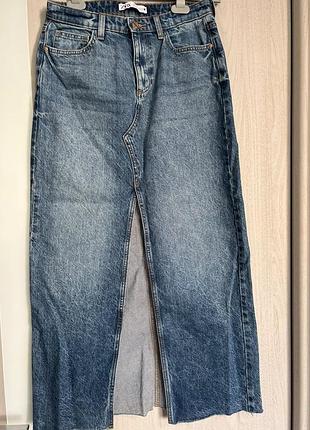 Джинсовая юбка zara