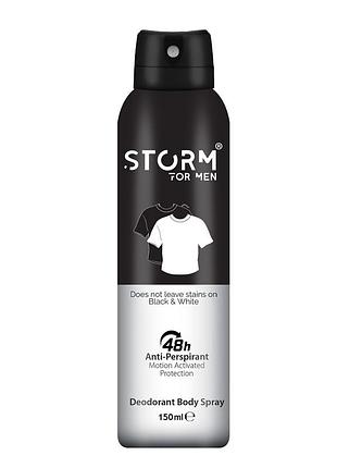 Мужской дезодорант-антиперспирант для тела storm invisible black, 150 мл