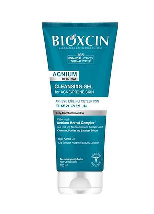 Очищувальний гель для вмивання проти акне bioxcin, 200 мл