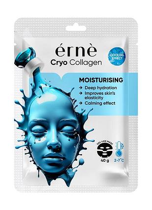 Зволожувальна маска для обличчя erne cryo collagen, 40 г