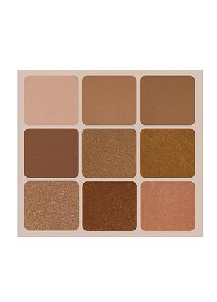 Палетка тіней для повік claraline h102 nude edit, 9 x 1 г