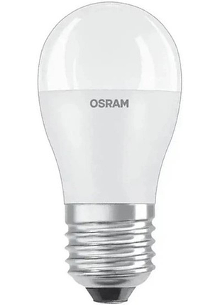 Лампа osram led e27 7.5вт 3000к 800лм р75 value 2