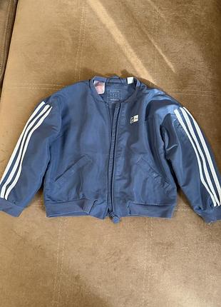 Куртка дитяча adidas x disney бомбер/вітровка синя, 5-6 років