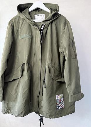 Жіноча парка кольору хакі, xl 3