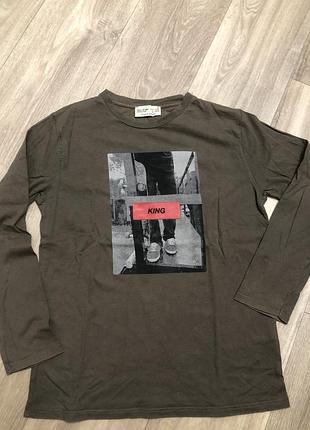 Реглан для дітей zara kids сірий з принтом