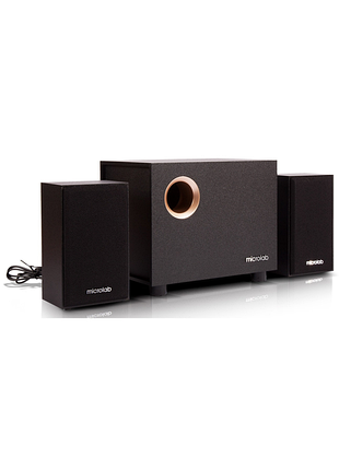 Акустична система microlab m-105 2.1, 10w, mini-jack, чорний