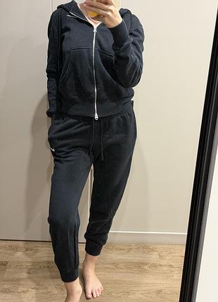 Спортивний костюм жіночий nike утеплений чорний