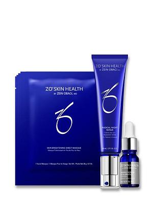 Radical night repair, age & glow(набір включає: radical night repair 60мл firming serum accelerated 8мл skin brightening sheet masque 4шт)