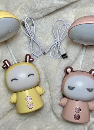 Світильник-нічник usb ведмедик/оленятко з різнокольоровою підсвіткою