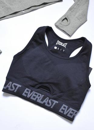 Чорний спортивний топ everlast xs-s