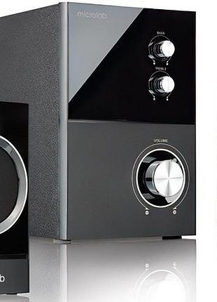Акустична система microlab m-223 2.1, 17w, mini-jack, чорний