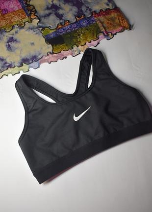 Черный базовый топ nike dri-fit