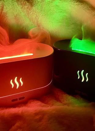 Зволожувач повітря, нічник usb у вигляді полумʼя
