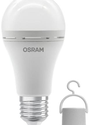 Лампа osram led e27 8вт 806лм 4000к a60 аккумуляторная