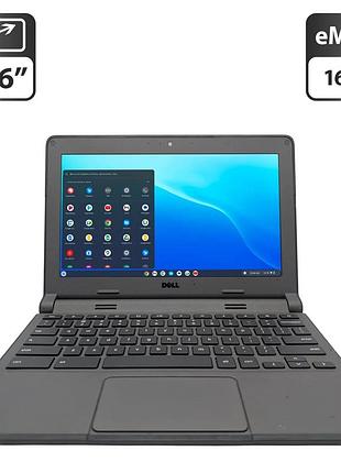 Нетбук dell chromebook 11-p221 / 11.6" (1366x768) tn / intel celeron n2840 (2 ядра по 2.16 - 2.58 ghz) / 4 gb ddr3 / 16 gb emmc /