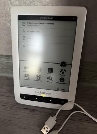 Pocketbook touch 622 (pb622), білий, старіше покоління obreey