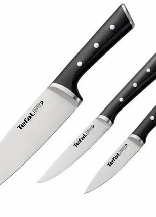 Набір ножів tefal ice force 3 предмети, нержавіюча сталь, пластик