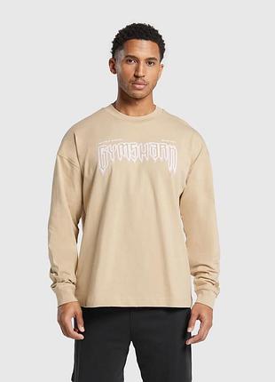 Оверсайз кофта лонгслив джимшарк gymshark masters ofour craft long sleeve, l, оригинал