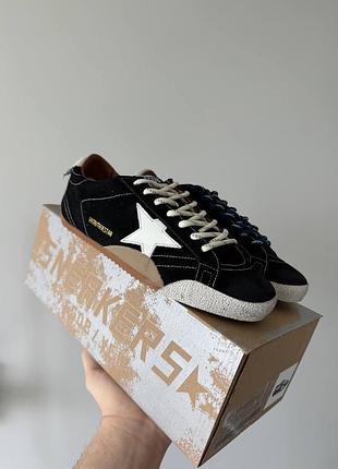 Golden goose true star black | жіночі чорні замшеві кеди зі зіркою | 36–38