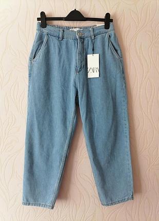 Джинсы баги zara 28р, укороченые