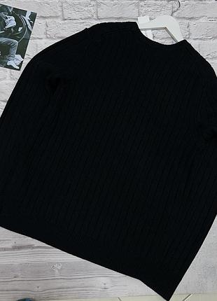 Чоловічий джемпер светр calvin klein regular fit ribbed zip pocket чорний з нагрудною кишенею в рубчик мілітарі тактичний рельєфний новий l оригінал 2