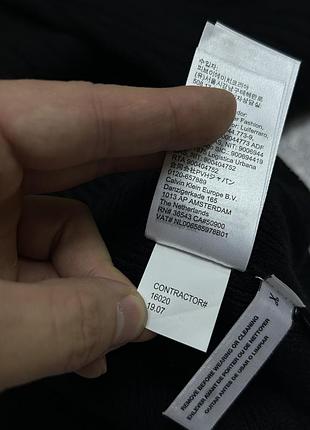 Чоловічий джемпер светр calvin klein regular fit ribbed zip pocket чорний з нагрудною кишенею в рубчик мілітарі тактичний рельєфний новий l оригінал 7