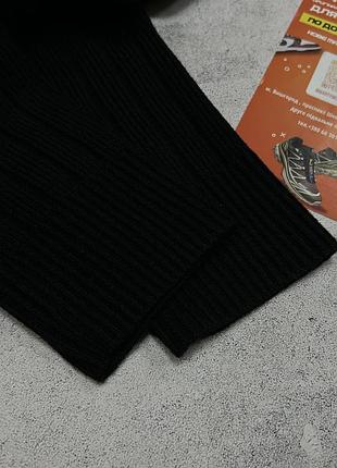 Чоловічий джемпер светр calvin klein regular fit ribbed zip pocket чорний з нагрудною кишенею в рубчик мілітарі тактичний рельєфний новий l оригінал 5