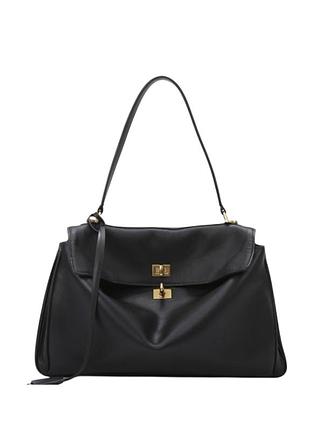 Сумка жіноча runa bags чорна шкіряна