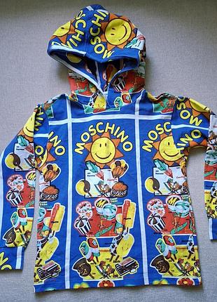 Худі для дітей moschino різнокольорове з принтом