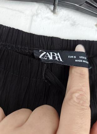 Чорні брюки zara палаццо 4