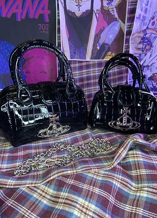 Vivienne westwood pamela mini black bag