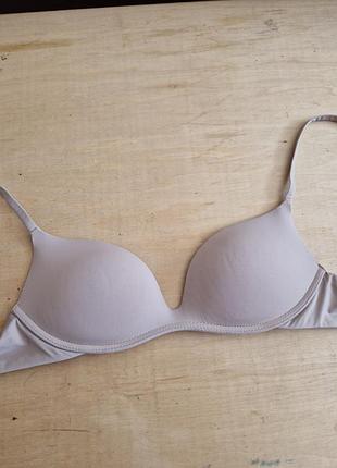 Бюстгальтер бесшовный intimissimi gioia бежевый лифчик лиф без косточек пуш-ап