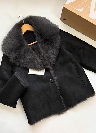 Дублянка куртка жіноча zara двустороння хс