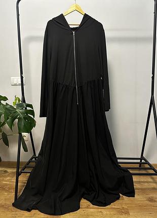 Сукня чорна з капюшоном 9