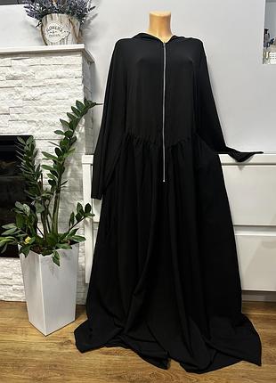 Сукня чорна з капюшоном 8