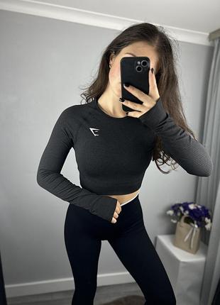Жіночий оригінальний спортивний лонгслів gymshark