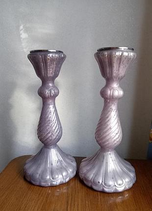 Декоративные стеклянные подсвечникиордаmond decoration