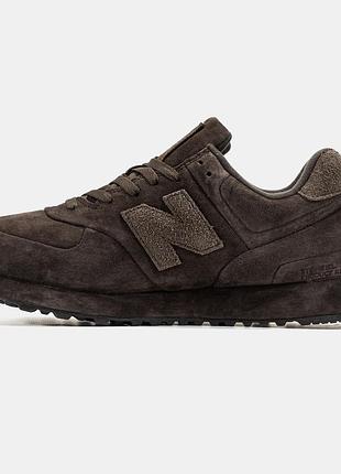 Чоловічі кросівки new balance 574 x stone island🤎
