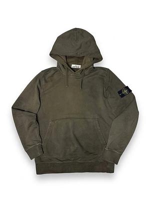 Stone island mens y2k brown distressed hoodie size xl  худі стон чоловіче чоловічий розмір хл мужское худи стон айленд найк