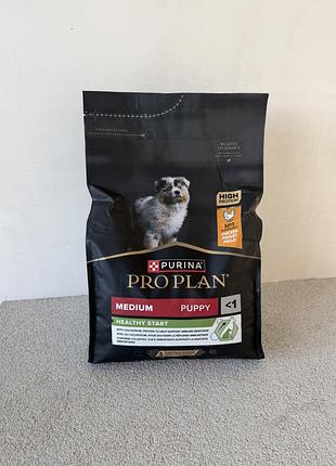 Корм для цуценят середніх порід purina pro plan medium puppy healthy start 3 кг