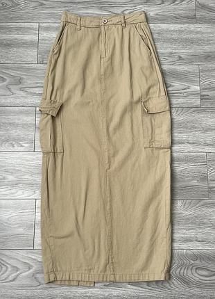 Спідниця міді карго boohoo